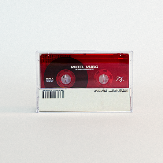 MOTEL MUSIC 10 YEARS CASSETTE (RED)